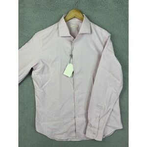 Luca Faloni Shirt Mens XXXL Light Pink Oxford Cotton Button Down Made in Italy